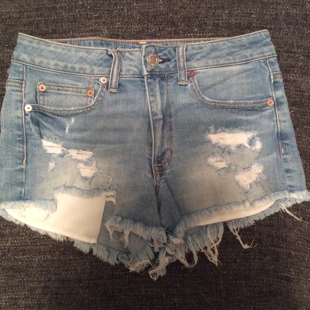 High-Rise Stretch American Eagle Jean Shorts